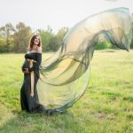 maternity-photoshoot-dress-rental-forest-green-with-skirt-2