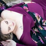 maternity-photoshoot-dress-rental-plum-purple-with-black-floral-skirt-22