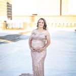maternity-photoshoot-dress-rental-rosegold-sequin