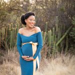 maternity-photoshoot-dress-rental-turqoise-fitted